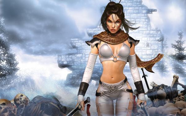 Fantasy Girl Behind Ruins, Warrior Girls 1