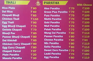 Mithla Paratha & Thali House menu 1