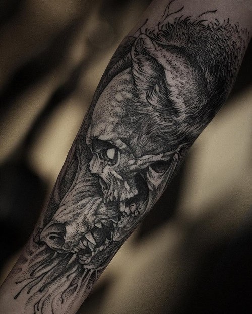 este_incrvel_lobo_e_o_crnio_de_tatuagem este_incrvel_lobo_e_o_crnio_de_tatuagem