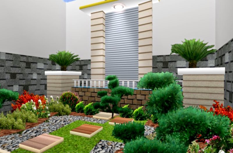  Gambar  Desain Taman  Rumah Minimalis  Gallery Taman  Minimalis 