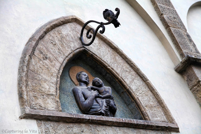 Madonna and Child, Alberto di Arnoldo. Loggia del Bigallo. From Finding the Hidden Secrets of Florence: 8 You Don't Want to Miss