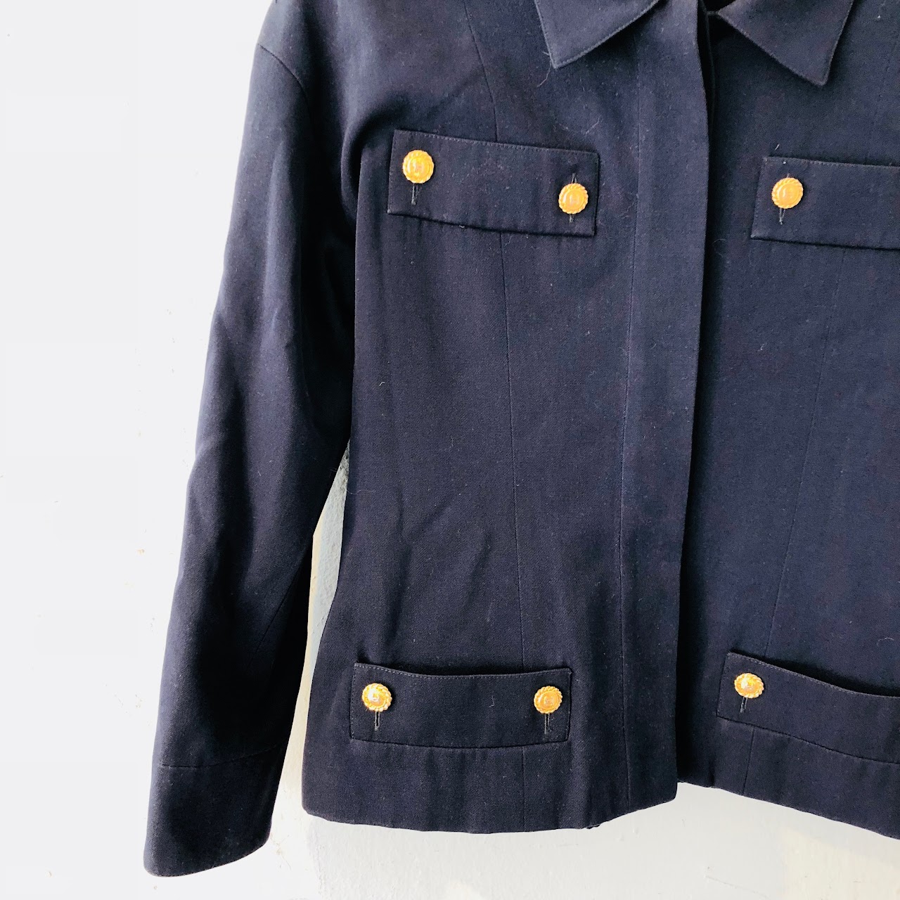 Chanel Navy Blue Blazer