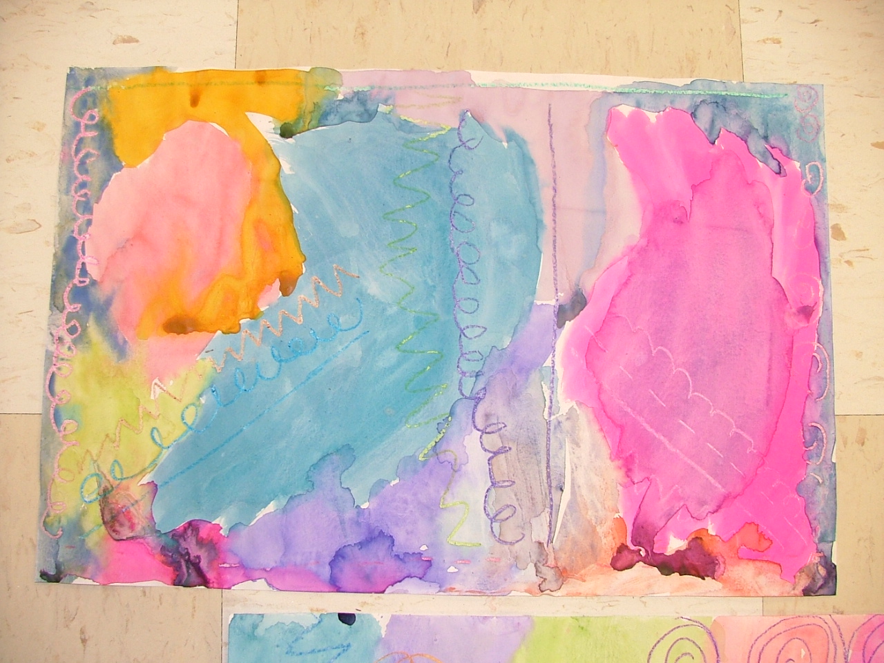 Art At Alcott Elementary 1st Grade Line Project