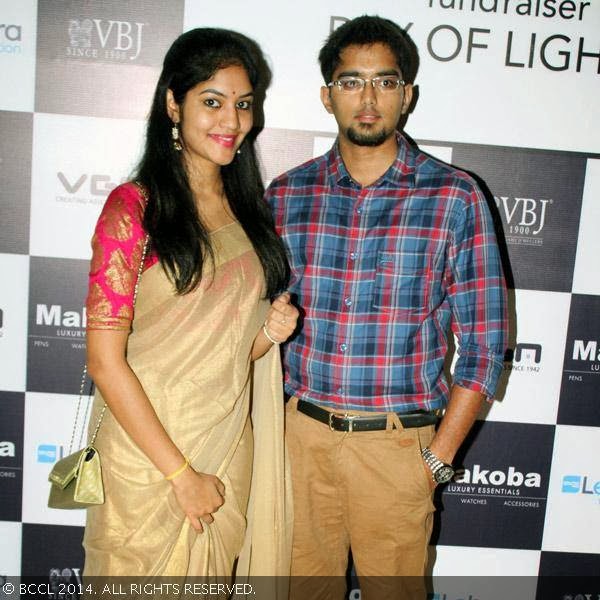 Aarti and Srikanth attend an art auction after party, organised by Madras Round Table, held at Hotel Hyatt.