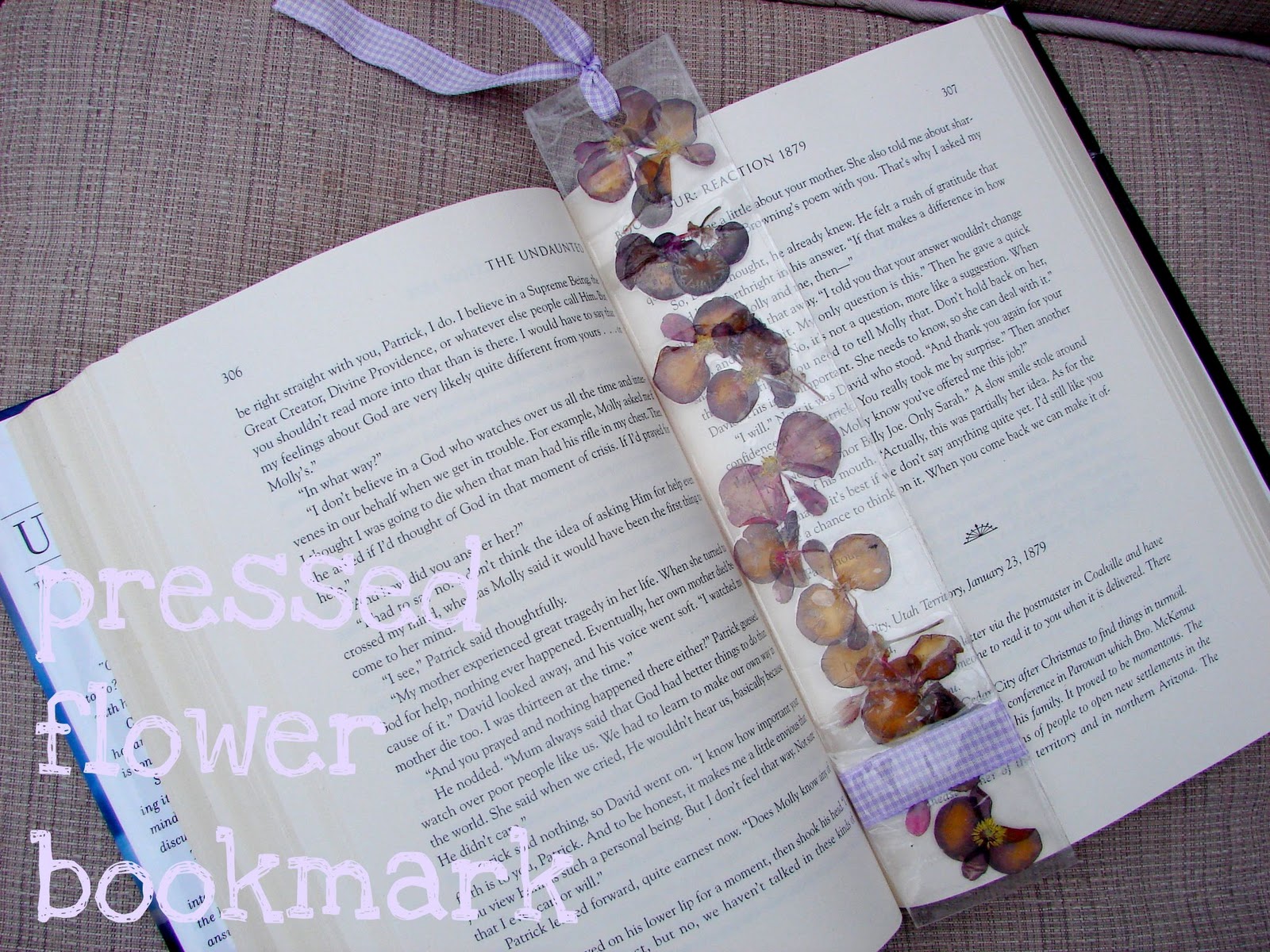 Learn How to Make your own Pressed Flower Bookmark with the