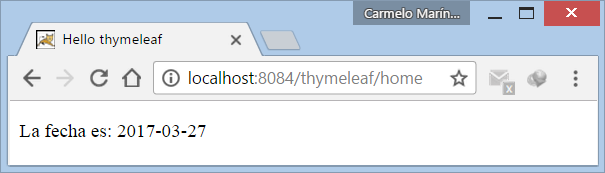 Thymeleaf integrado a una aplicación web Spring MVC