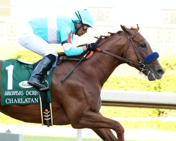 Charlatán dio positivo en una prueba inicial después del Derby de Arkansas.