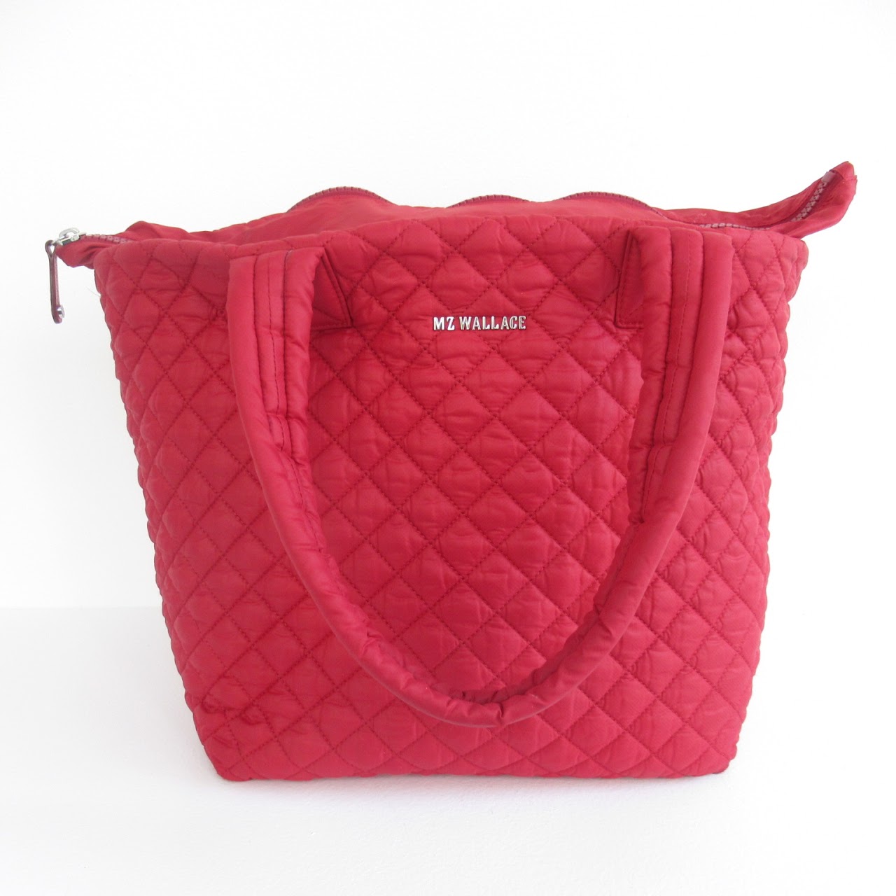 MZ Wallace Quilted Red Metro Tote