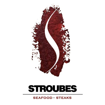 Stroubes Seafood and Steaks logo