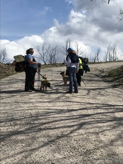 Kris talking to some hikers