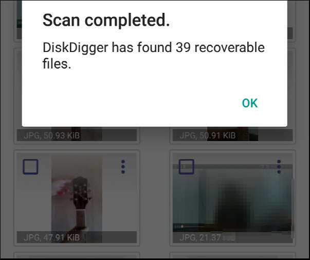 diskdigger photo recovery scan completed