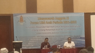 Sudirman Kembali Pimpin Forum LSM ACEH Periode 2021 - 2025