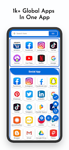 Screenshot All Social Media Networks Hub