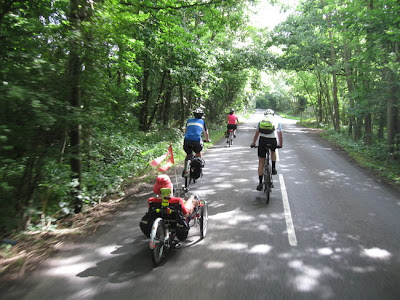 cycling under treees