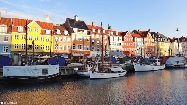 nyhavn in copenhagen in Copenhagen, Denmark 