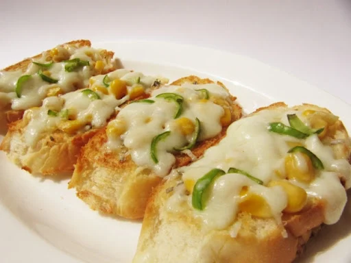 Corn Cheese Garlic Bread [6 Pieces]