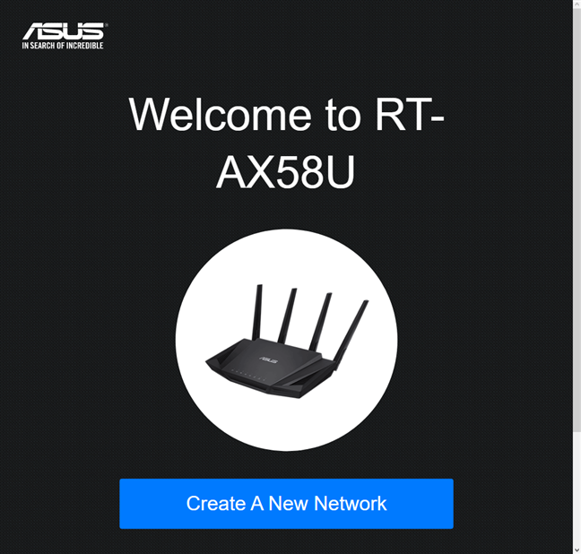 Uw ASUS-router is klaar om opnieuw te worden geconfigureerd