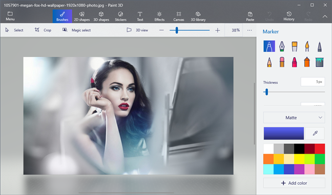 รูปภาพช่วยให้คุณเปิดรูปภาพใน Paint 3D