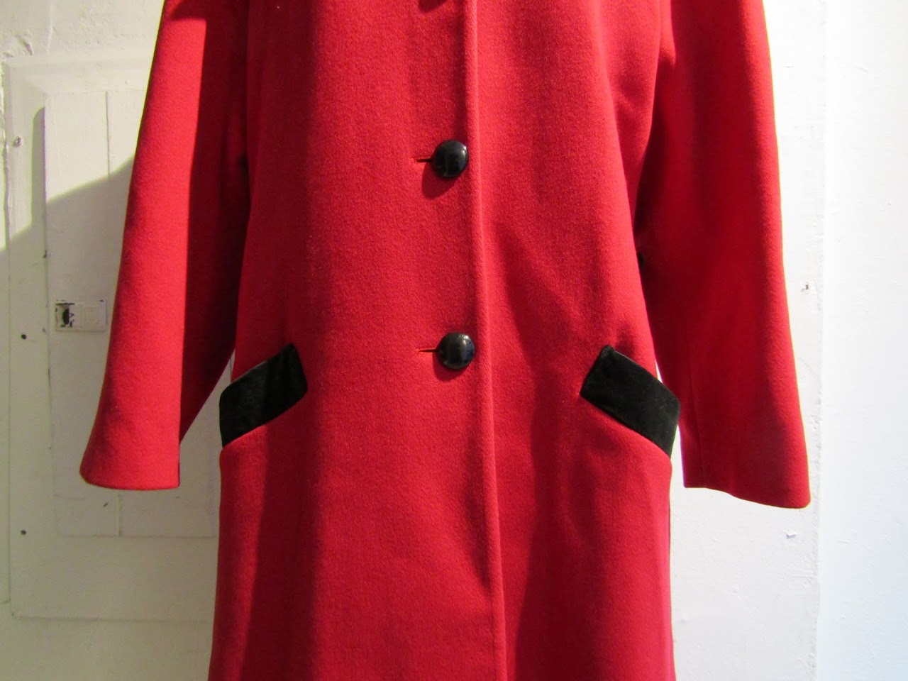 Vintage Christian Dior Full-length Wool Coat