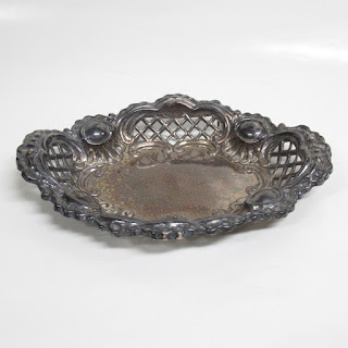 Sterling Silver Repoussé Trinket Dish