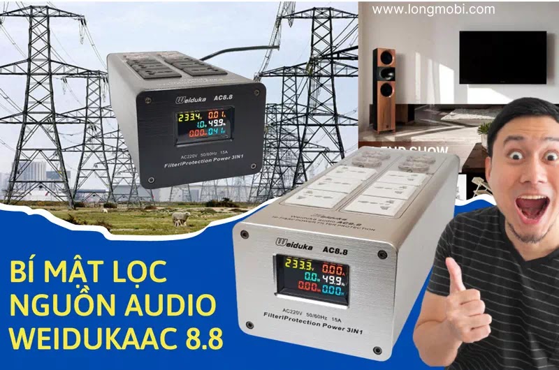 Lọc nguồn audio weiduka ac 8. 8