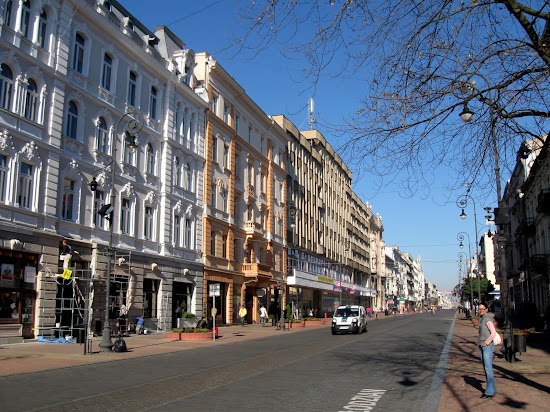 Łódź - kamienice na Piotrkowskiej