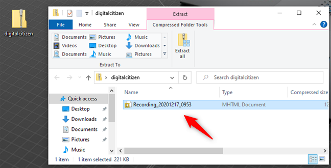 Steps Recorder salva le registrazioni come file mhtml all'interno di file ZIP