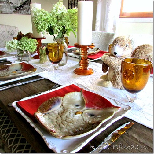 early fall tablescape