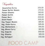 Food Camp menu 4