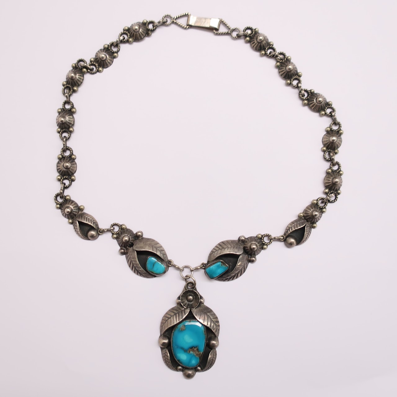 Sterling Silver and Turquoise Necklace