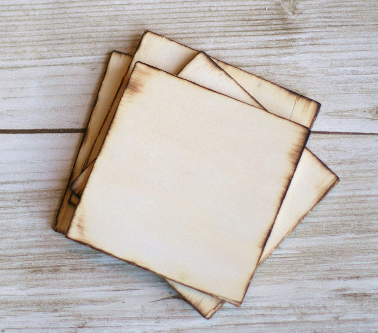 Wood Squares Wedding Favor