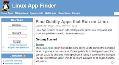 Linux App Finder buscador de Aplicaciones y programas para Linux