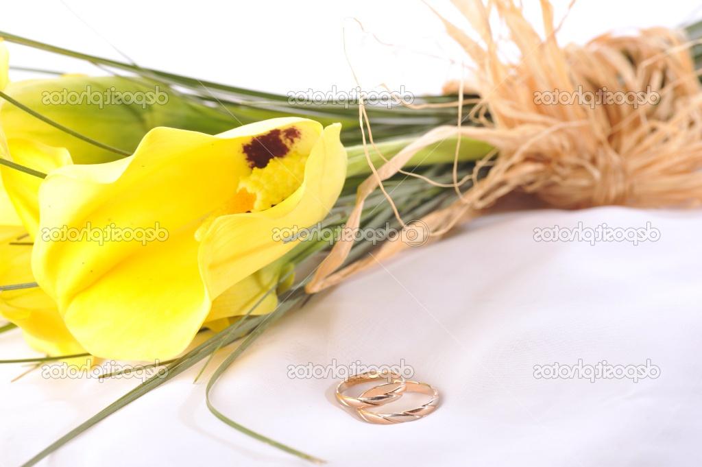 yellow calla lilies and