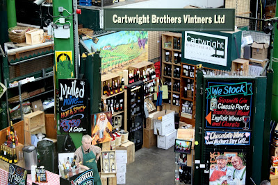 Wine shop at Borough Market in London England