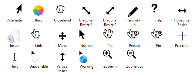 macOS-cursorpakket voor Windows