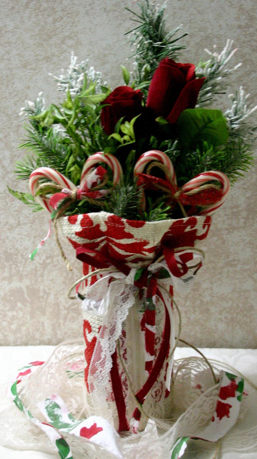 CHRISTMAS table decor, Burlap