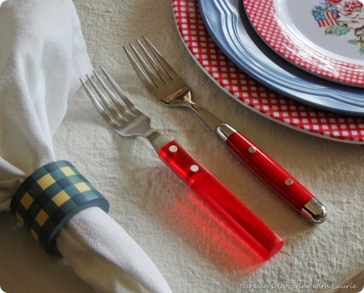 Red White and Blue Tablescape