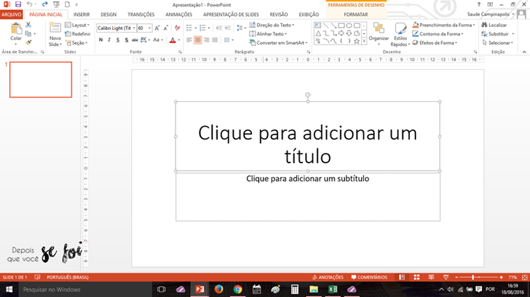 Como editar as imagens do blog no PowerPoint