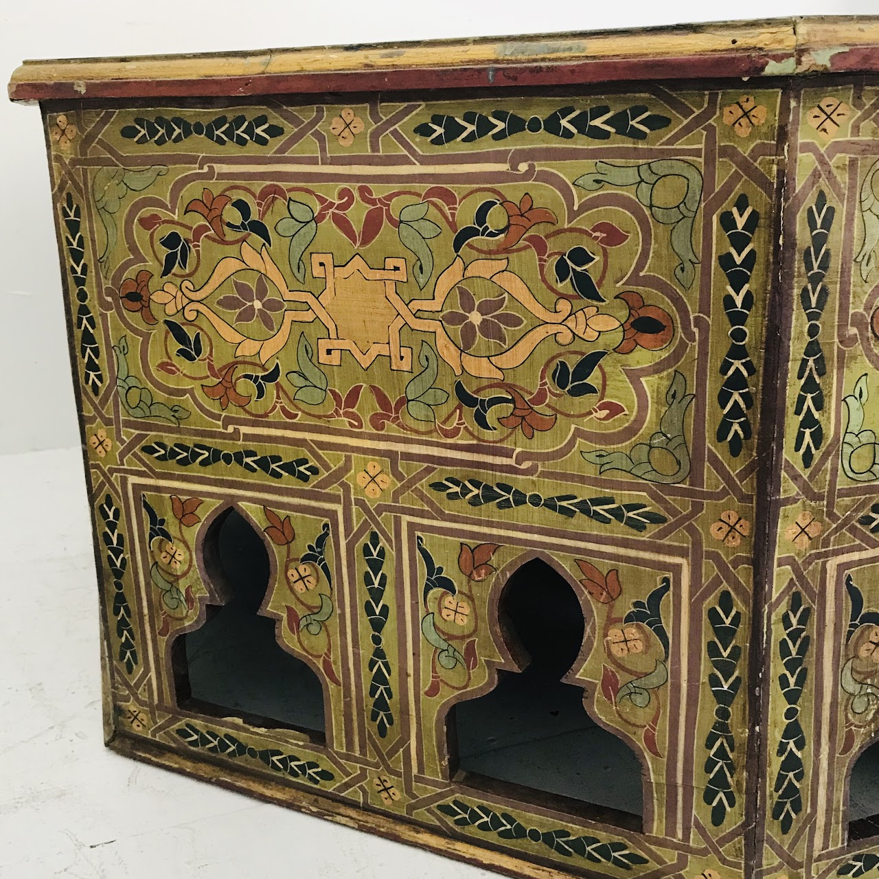 Indian Hand-Painted Low Table