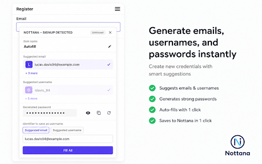Nottana — Password Manager on Decentralized Storage screenshot 3