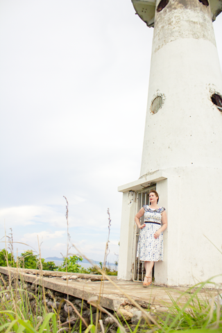 Sisjuly 40s Inspired Nautical Dress | Lavender & Twill