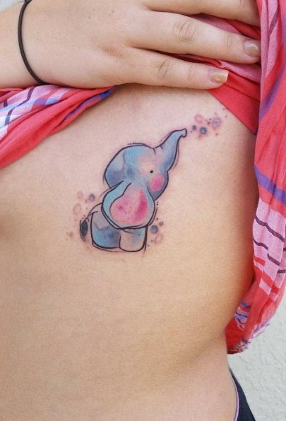 Esta aquarela dumbo design