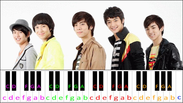 Replay by SHINee Piano / Keyboard Easy Letter Notes for Beginners