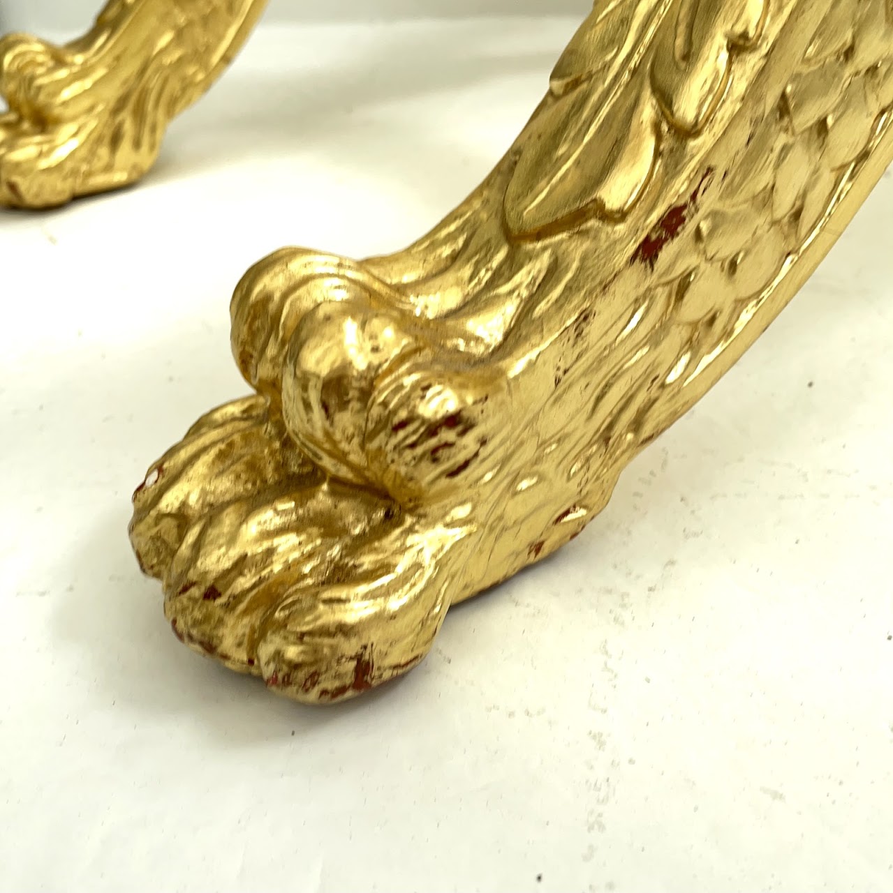 Gilt Lion-Foot Stool Base