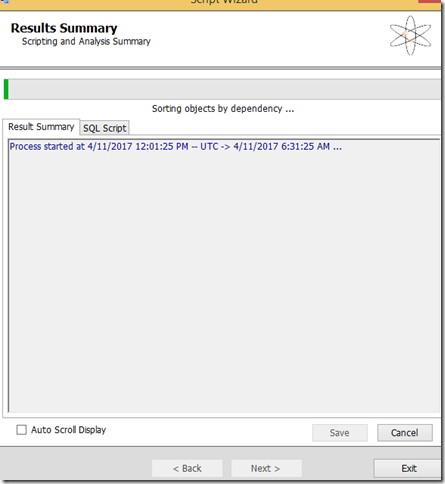 maximo aws database migration started