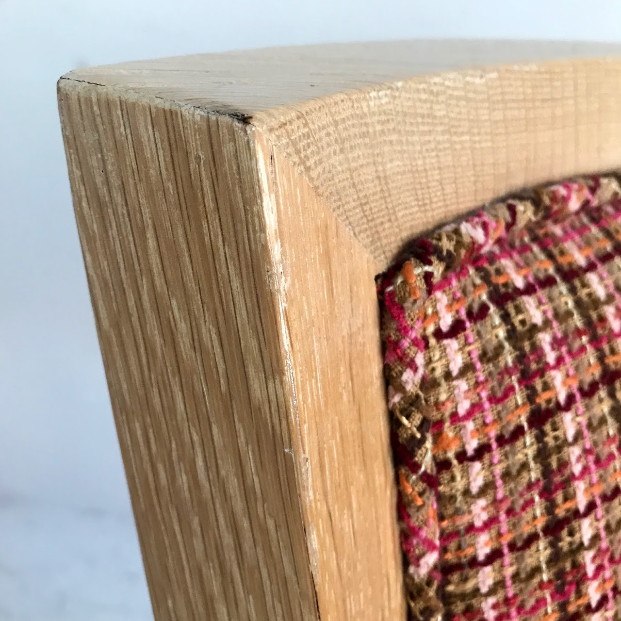 Pink Tweed Side Chair #1