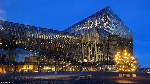 the Harpa Concert Hall in Reykjavik, Iceland in Reykjavik, Iceland 