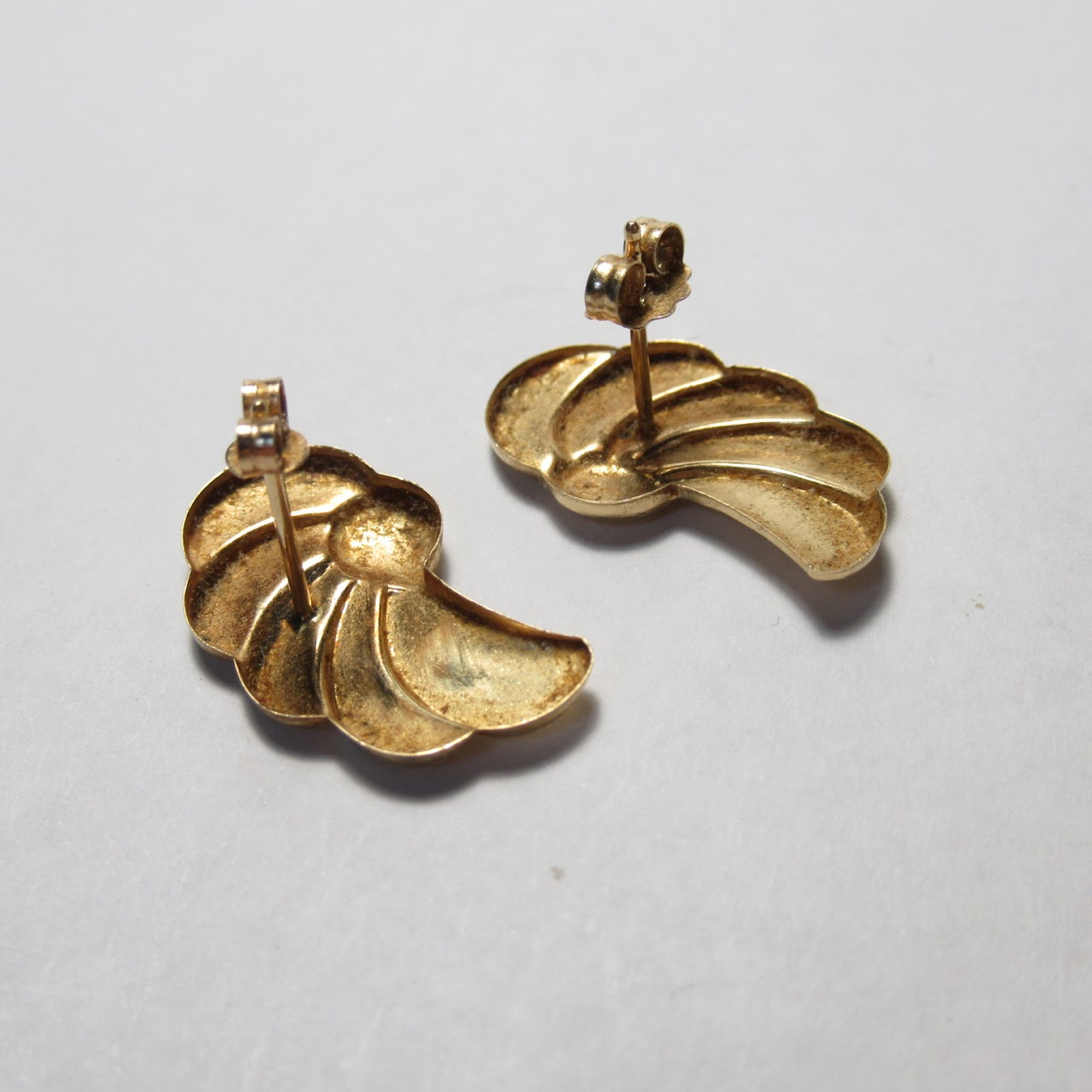 14K Gold Wing Earrings