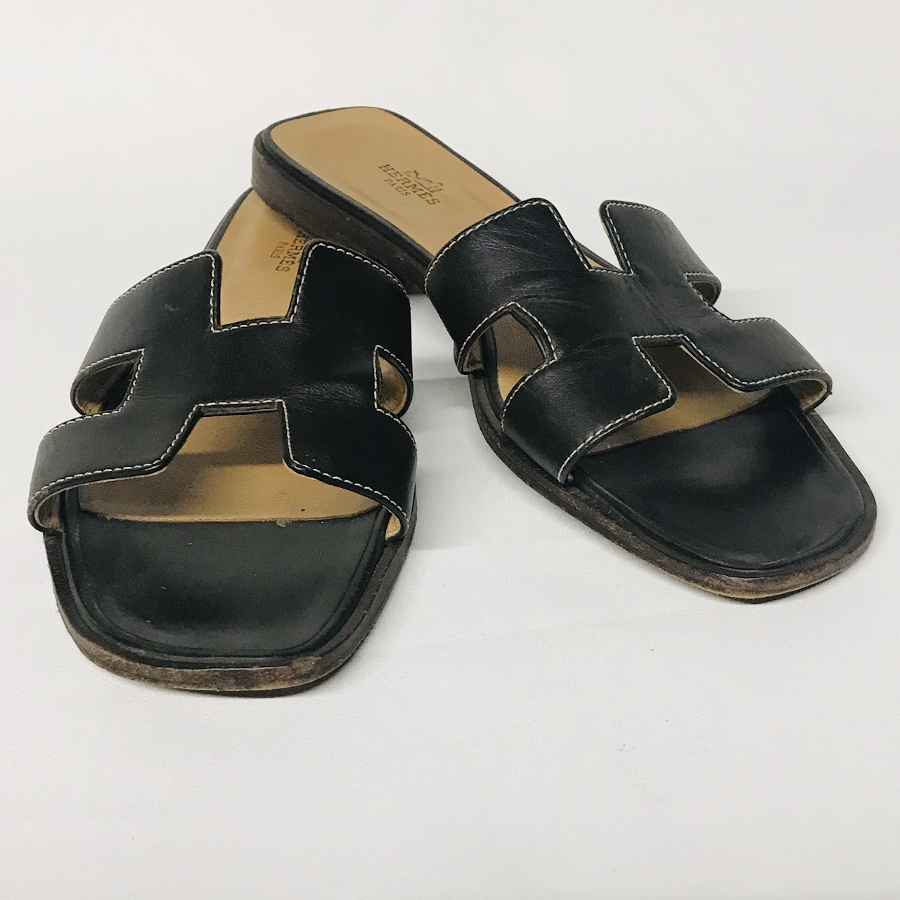 Hermès Brown Oran Slide Sandals