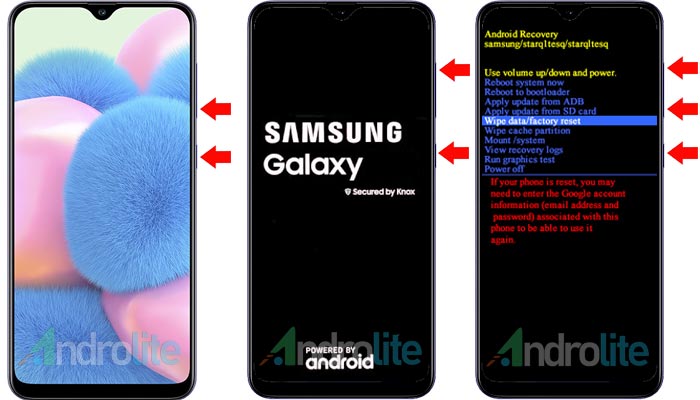 Samsung A50 Recovery Mode